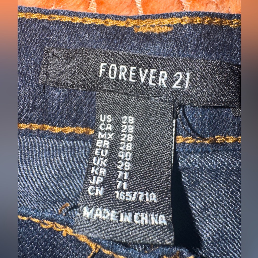 Forever 21 Dark Blue Skinny Jeans